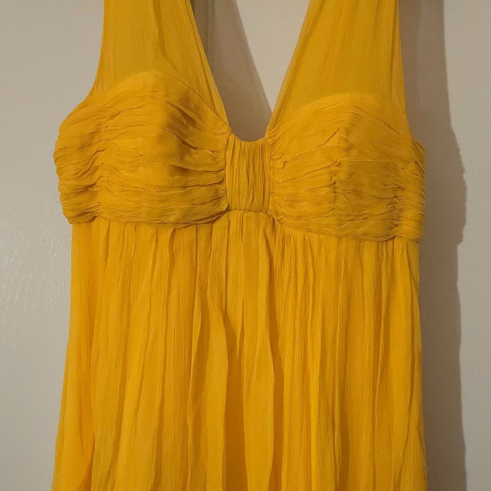 Donna Ricco A line Yellow dress